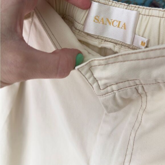 SANCIA The Alys Pleated Cream Ivory High Waisted Trouser Pant - Picture 11 of 12